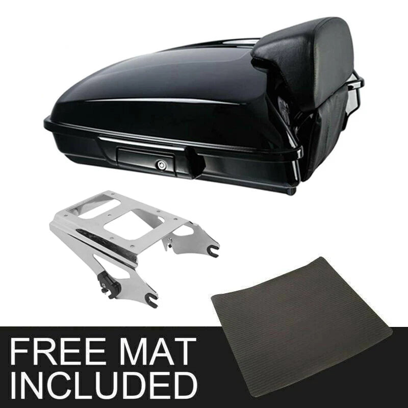 Razor Trunk Backrest Mount Rack for Harley Touring Street Glide (2009–2013)