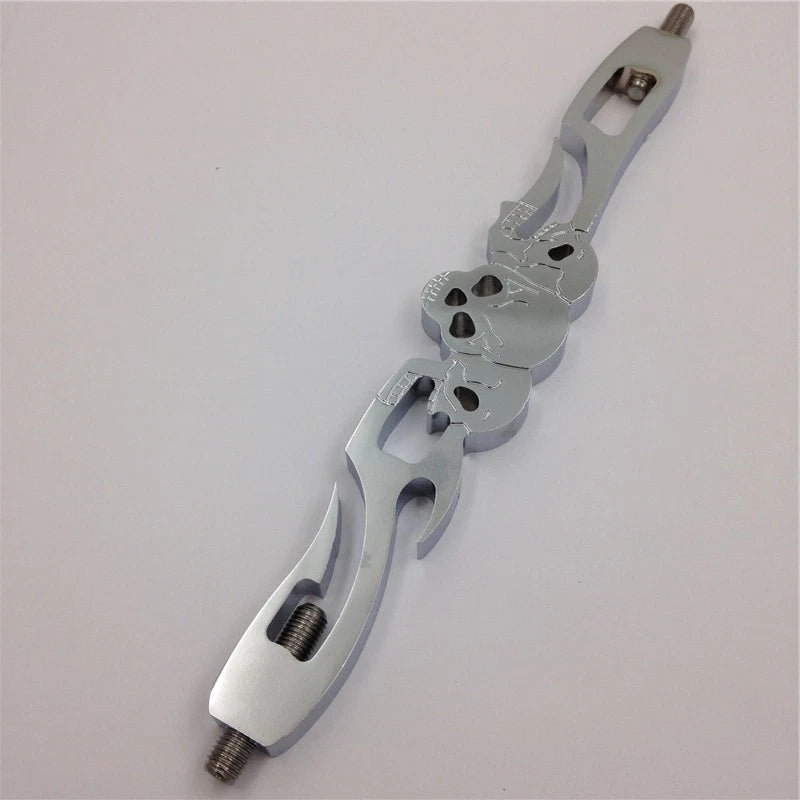 Chrome Skull Shift Linkage for Harley Davidson Softail (FXDWG, FLHR, FLHT, FLT)