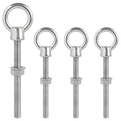 Set of 4 M12 x 120mm Eye Bolt Screws for Hoisting Rigging