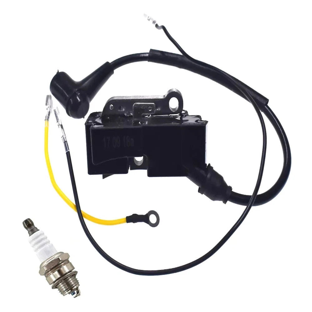 Ignition Coil Spark Plug Kit for Husqvarna 350 357 359 365 371 372 K750 K760