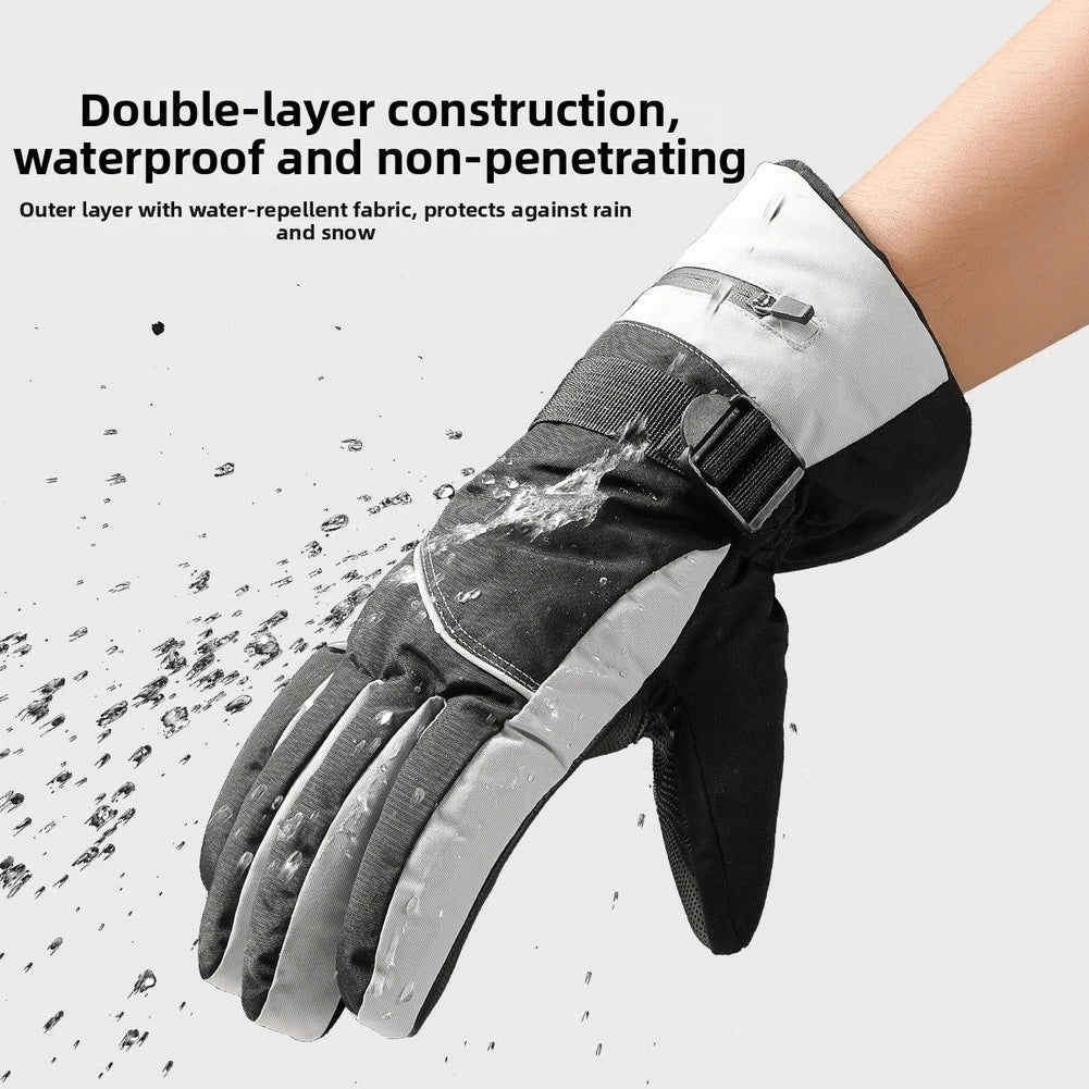 Men's Winter Ski Gloves Waterproof Wind Resistant Touchscreen