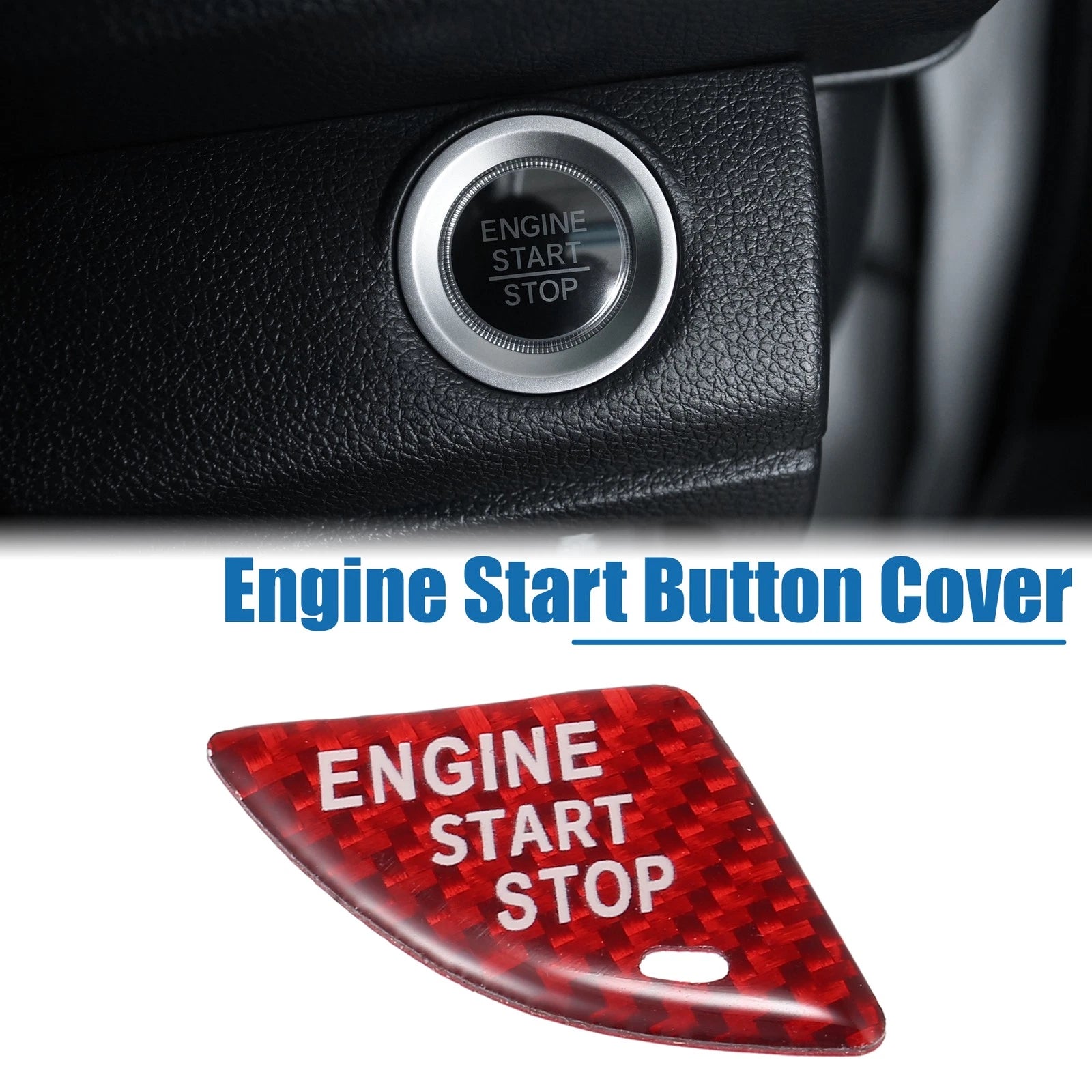 Engine Start Button Cover Trim for Cadillac ATS (2013–2019) Red