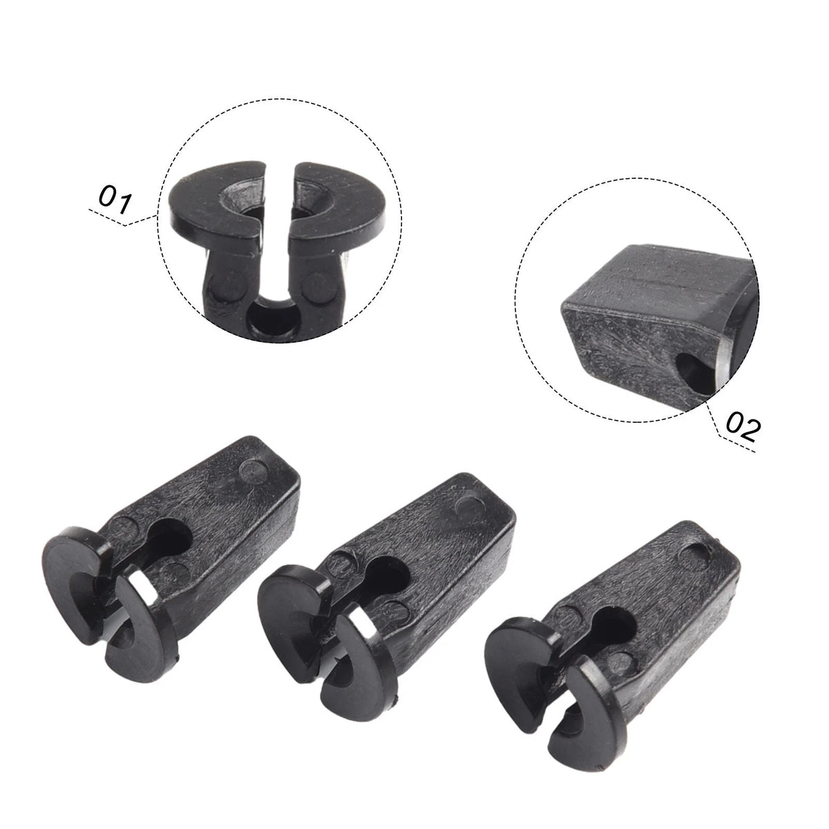 20 Bumper Shield Clips for Golf (1998–2006) Part Number 6N0809966A