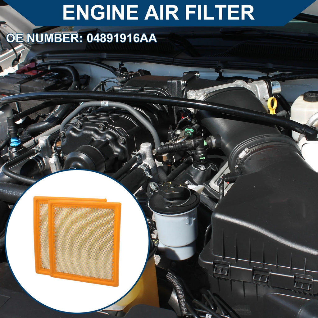 Engine Air Filter Replacement for Dodge Journey 2.4L 3.5L (2009–2020)