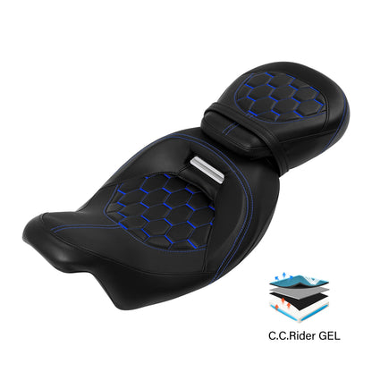 Gel Seat for Harley Touring Street Road Glide (2009–2023)