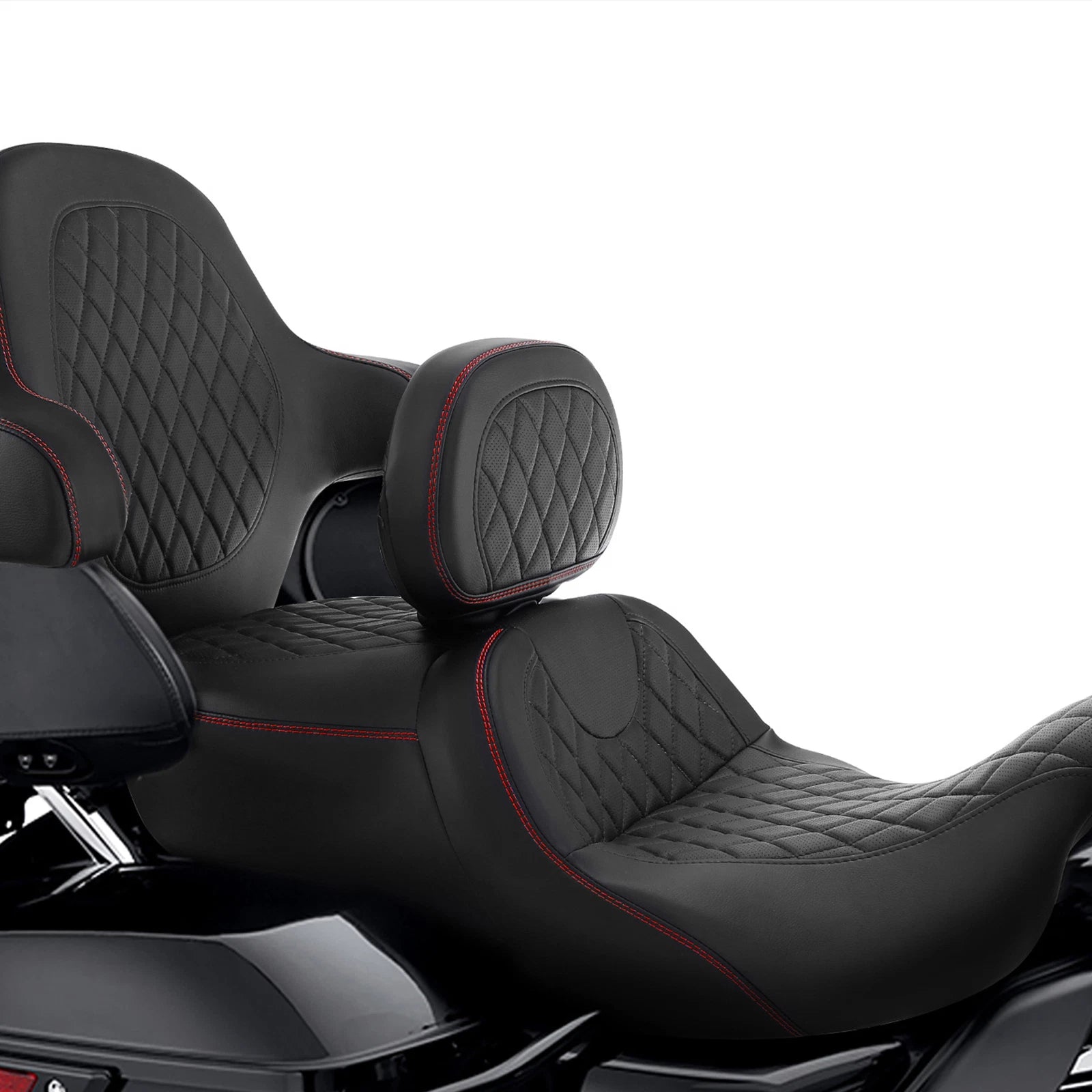 Front Driver Backrest with Mounting Kit for Harley Electra Glide (2009–Present)