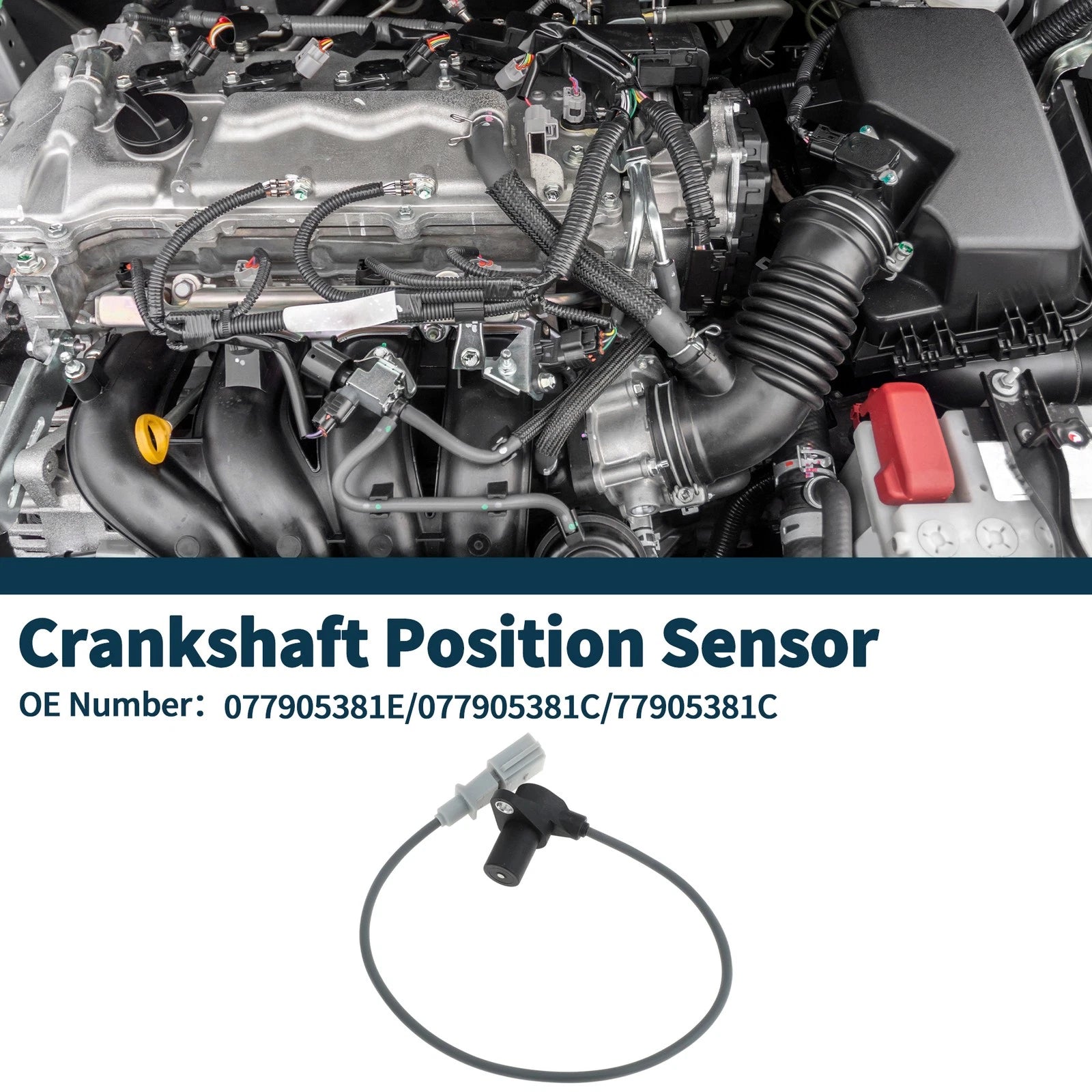 Crankshaft Position Sensor for Audi A8 3.7 1997–1999 Replacement 1PC