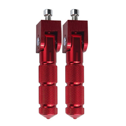 CNC Folding Foot Pegs Rear Set for Universal Motorcycle (All Years) - Red