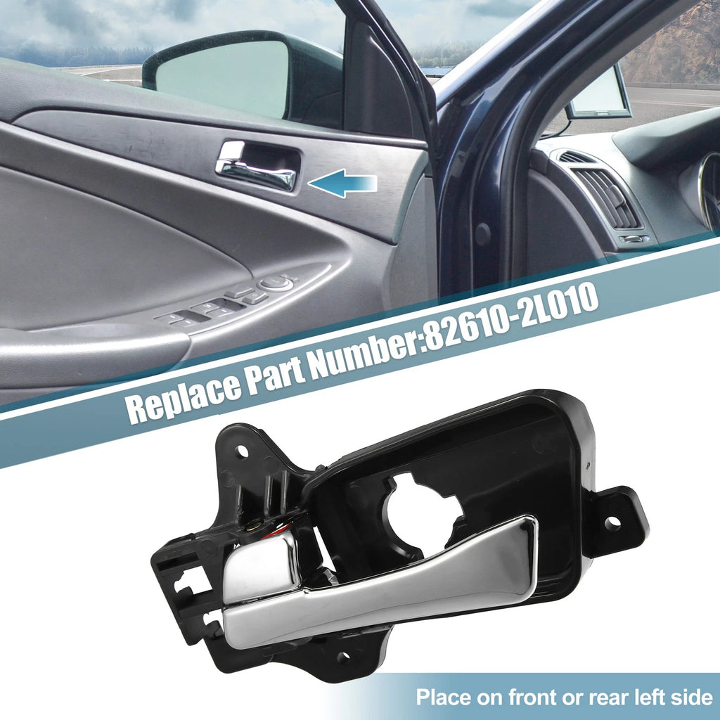 Interior Front Left Door Handle Covers Trim for Hyundai Elantra (2016–2020)