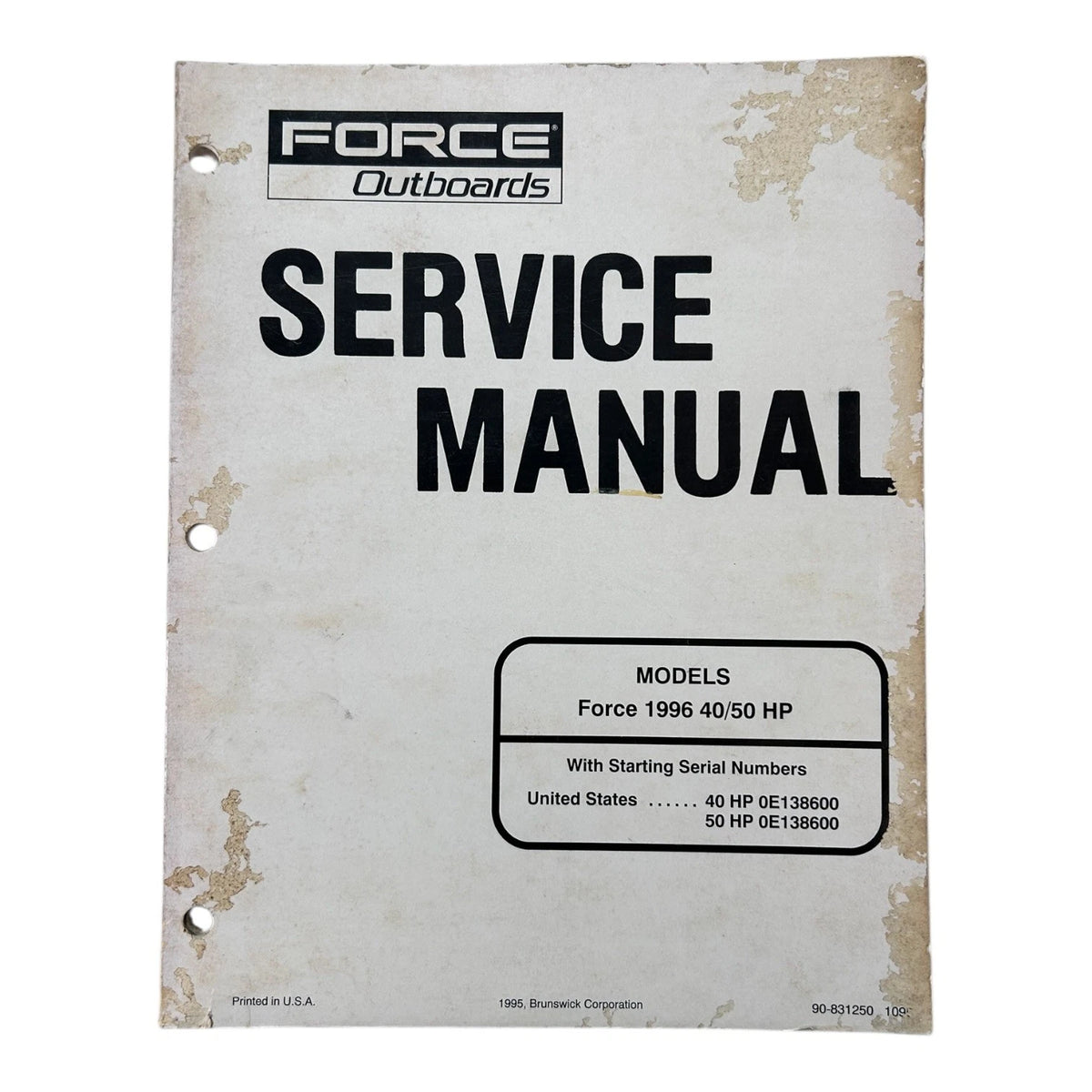 Service Manual for Force Outboards 40/50 HP (1996) 90-831250