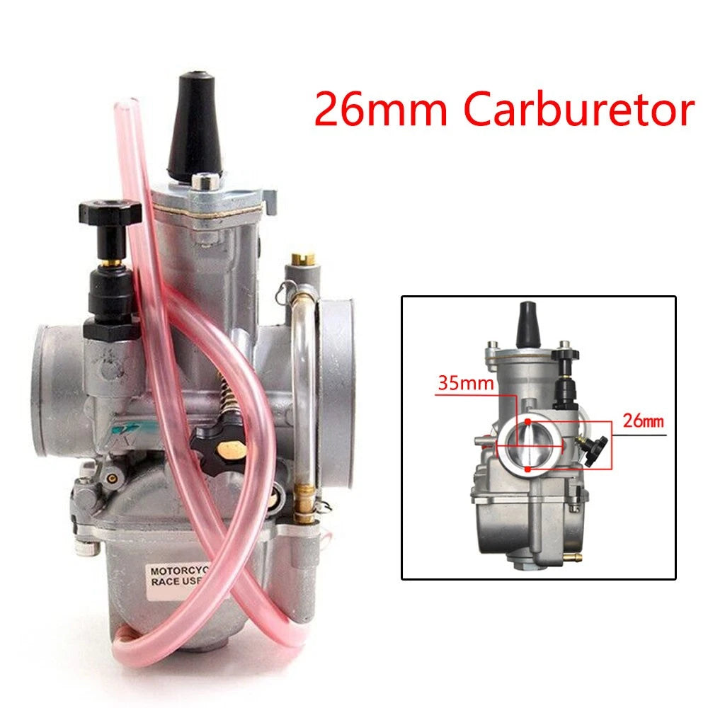 26mm Carburetor for Keihin KOSO OKO PWK26 (90–125cc)