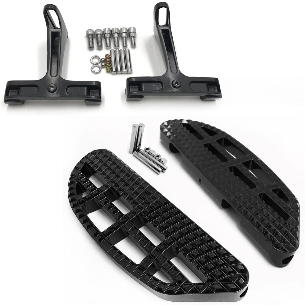Black Dominator Leaf Floorboard Knob for Harley Touring (1993–2019)