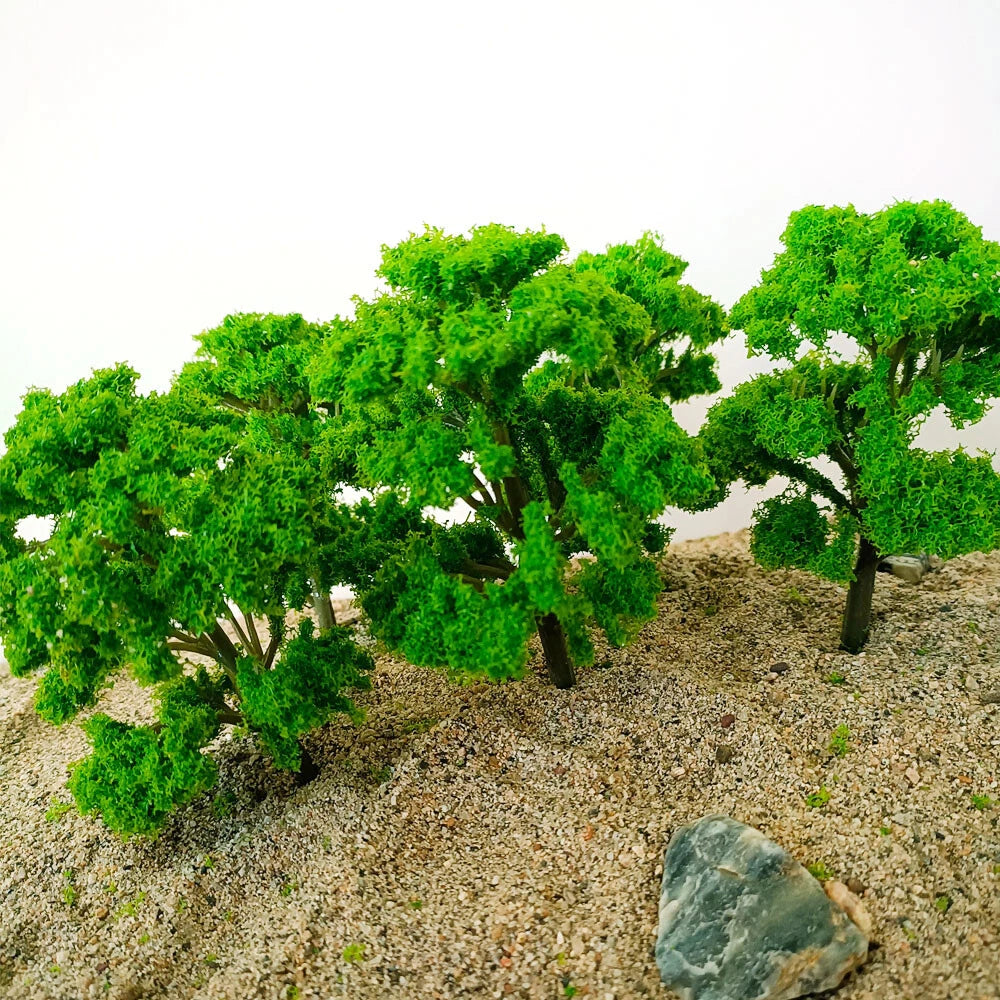 10pc Banyan Trees for Train Railway Garden Park Scenery (1:75-1:100)