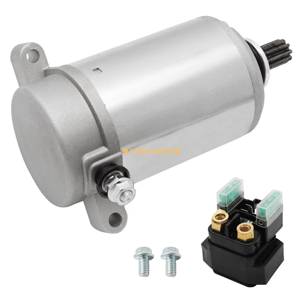 Starter Motor & Relay for Yamaha Wolverine 350 YFM350 YFM350FX (1995–2005)