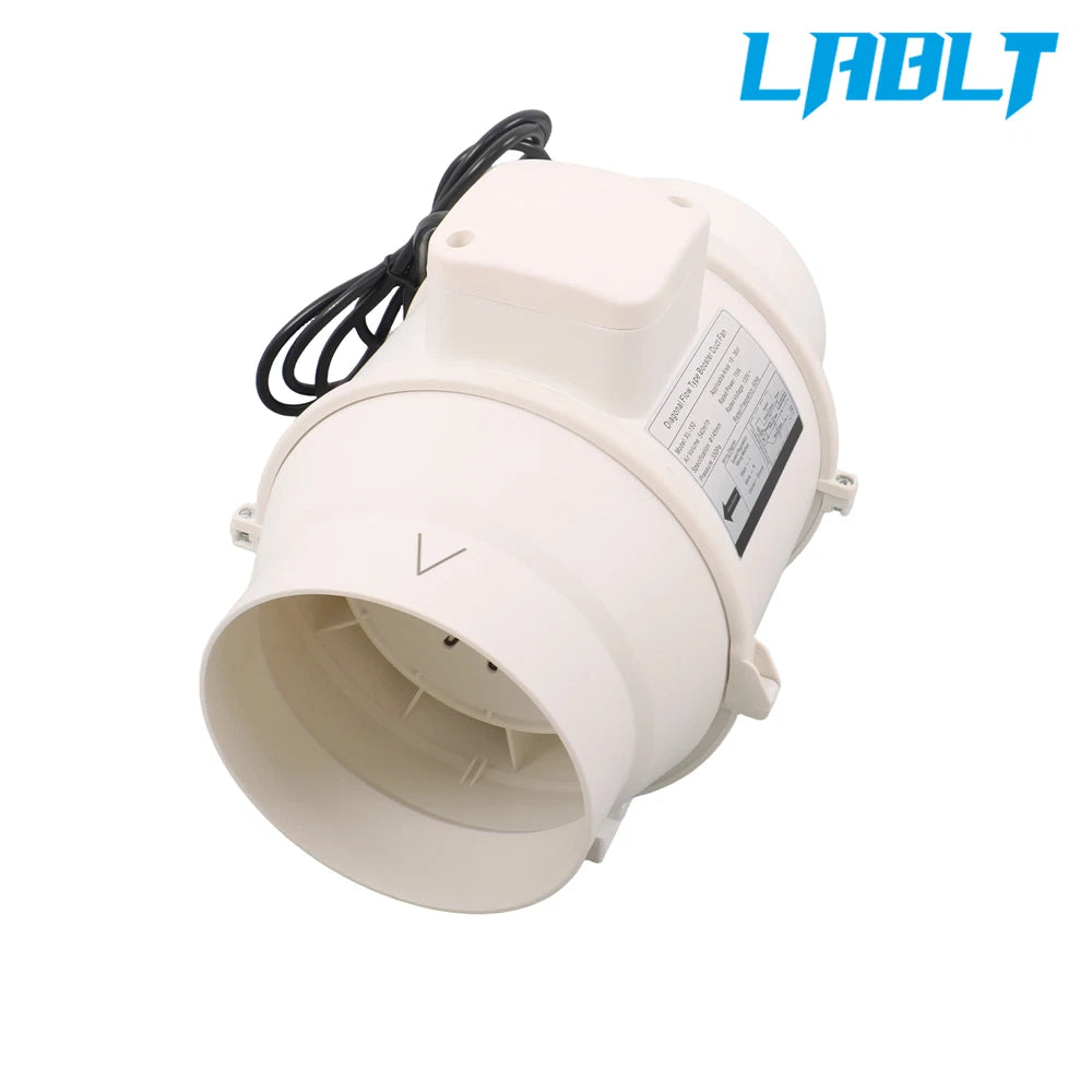 6" Inline Ventilation Exhaust Blower Fan for Kitchen Hydroponics (LABLT)