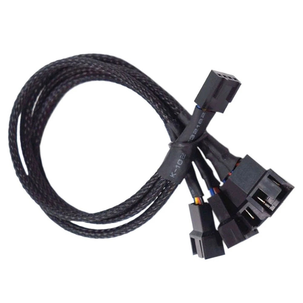 4-Pin PWM Fan Splitter Cable for Efficient PC Airflow Setup (26cm)