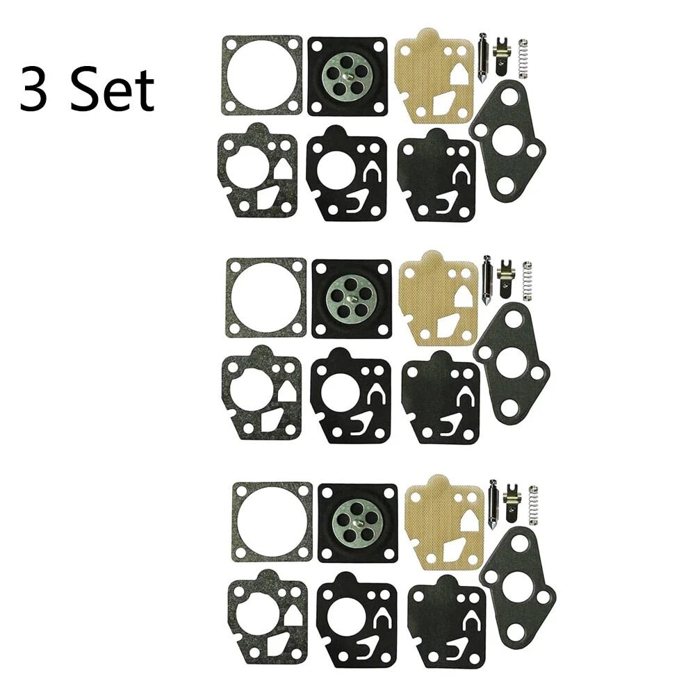 Set of 3 Carburetor Repair Kits for Homelite A98064-11, Shindaiwa C35 (N/A)