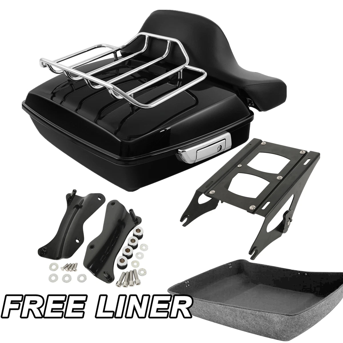 Chopped Trunk Mount Rack Docking Pad for Harley Touring (2014–2026)