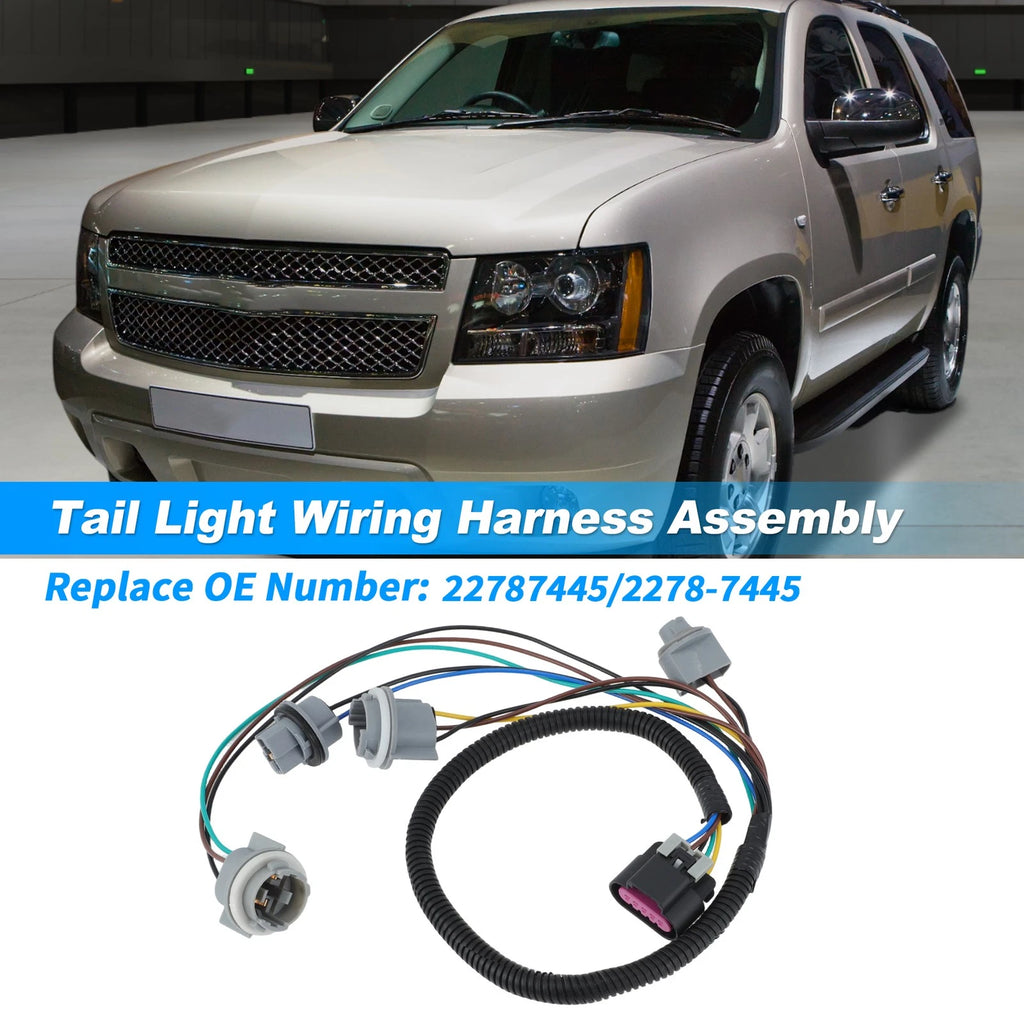 Tail Light Wiring Harness Socket Replacement for Chevy Suburban Tahoe (2007–2014)