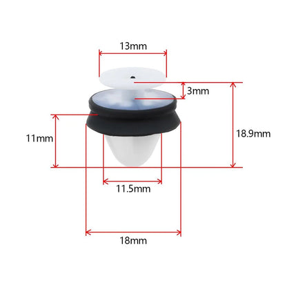 20 Pcs Wheel Arch Trim Clip for (7703077469)