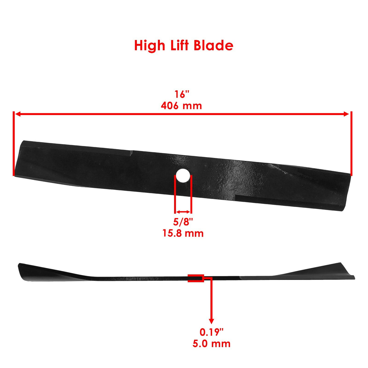 Deck Blade 46 Inch Replacement for John Deere Sabre 1338G 1538H (2008–2019)