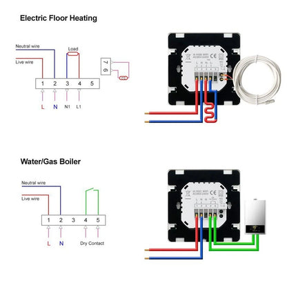 Smart Thermostat for Electric Floor Heating & Water Boiler (WiFi)