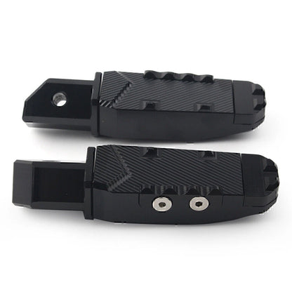 2X Black Rear Passenger Foot Pegs for Honda CBR600RR (2003–2019)