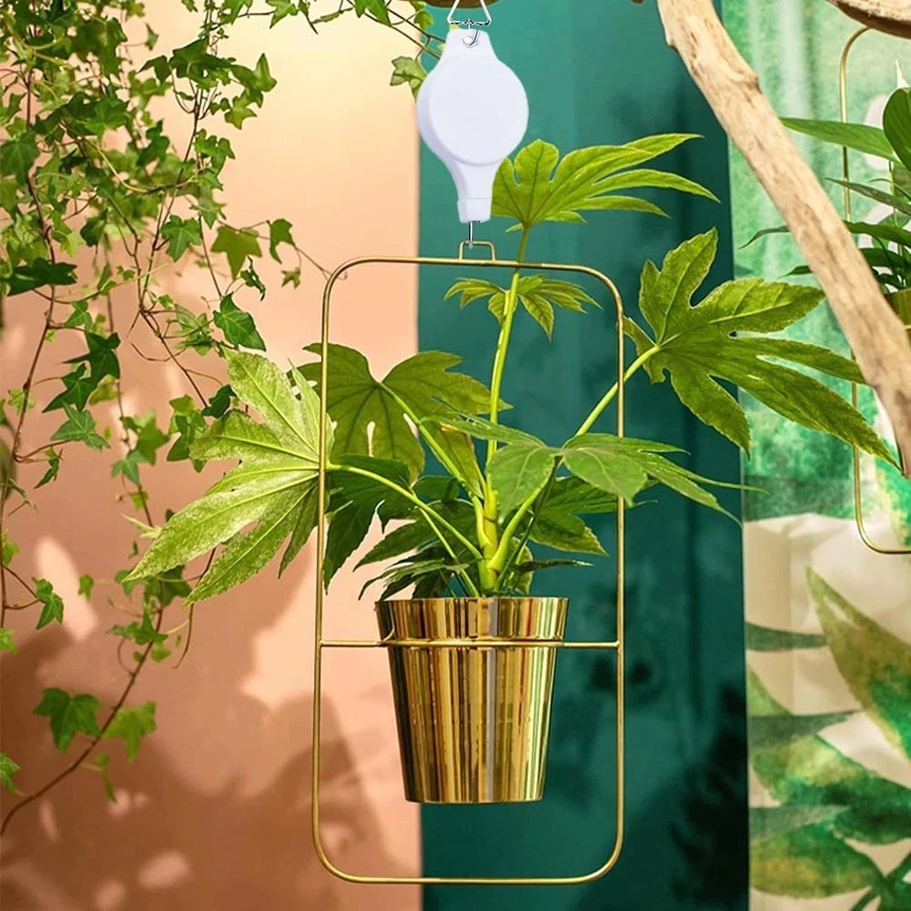 6Pcs Heavy Duty Adjustable Retractable Plant Hanger for Indoor Outdoor Use
