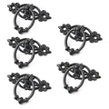5X Vintage Black Cabinet Pulls for Door Drawer Hardware