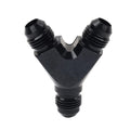 10AN Y Fuel Block Flare Union Fitting Adapter Coupler Black