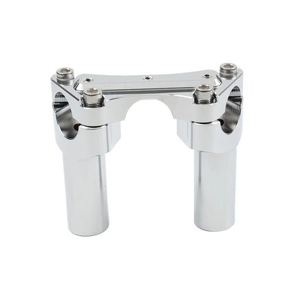 3.5" Chrome Handlebar Riser & Top Clamp for Harley Dyna Tour Road Glide