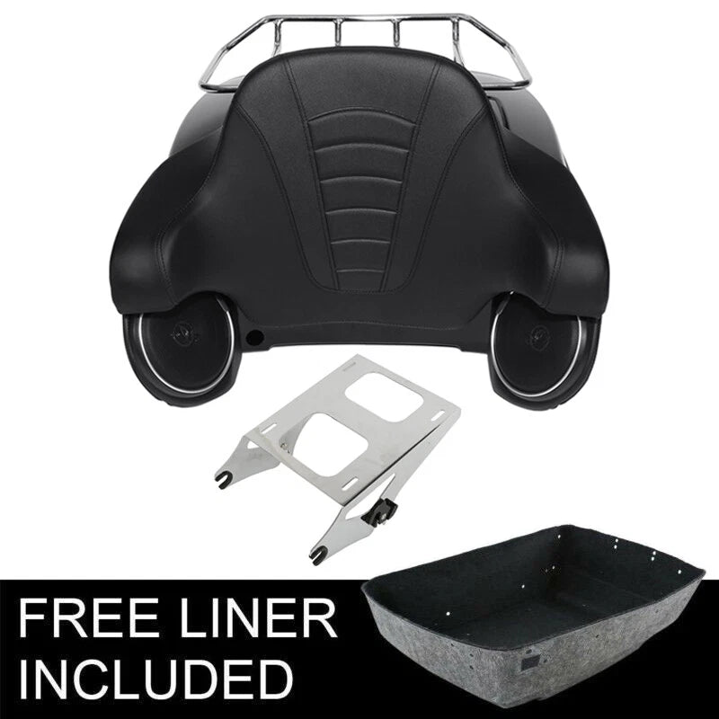 Trunk Backrest Rack Speaker Mount for Harley Touring Road Glide (2014–2026)