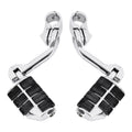Chrome Highway Foot Pegs for Harley (1 1/4" Engine Guard Mounts)