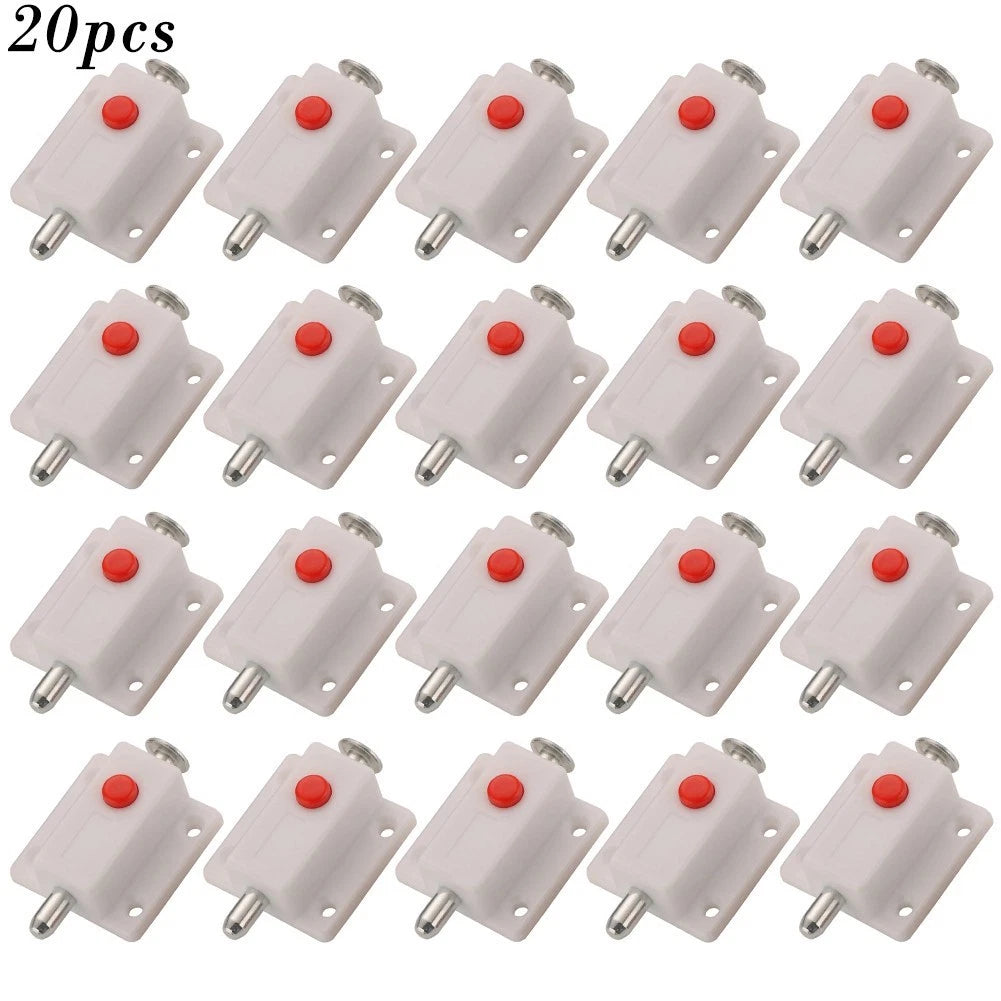 20X Bolt Latch Lock for Cabinet Cupboard Sliding Door