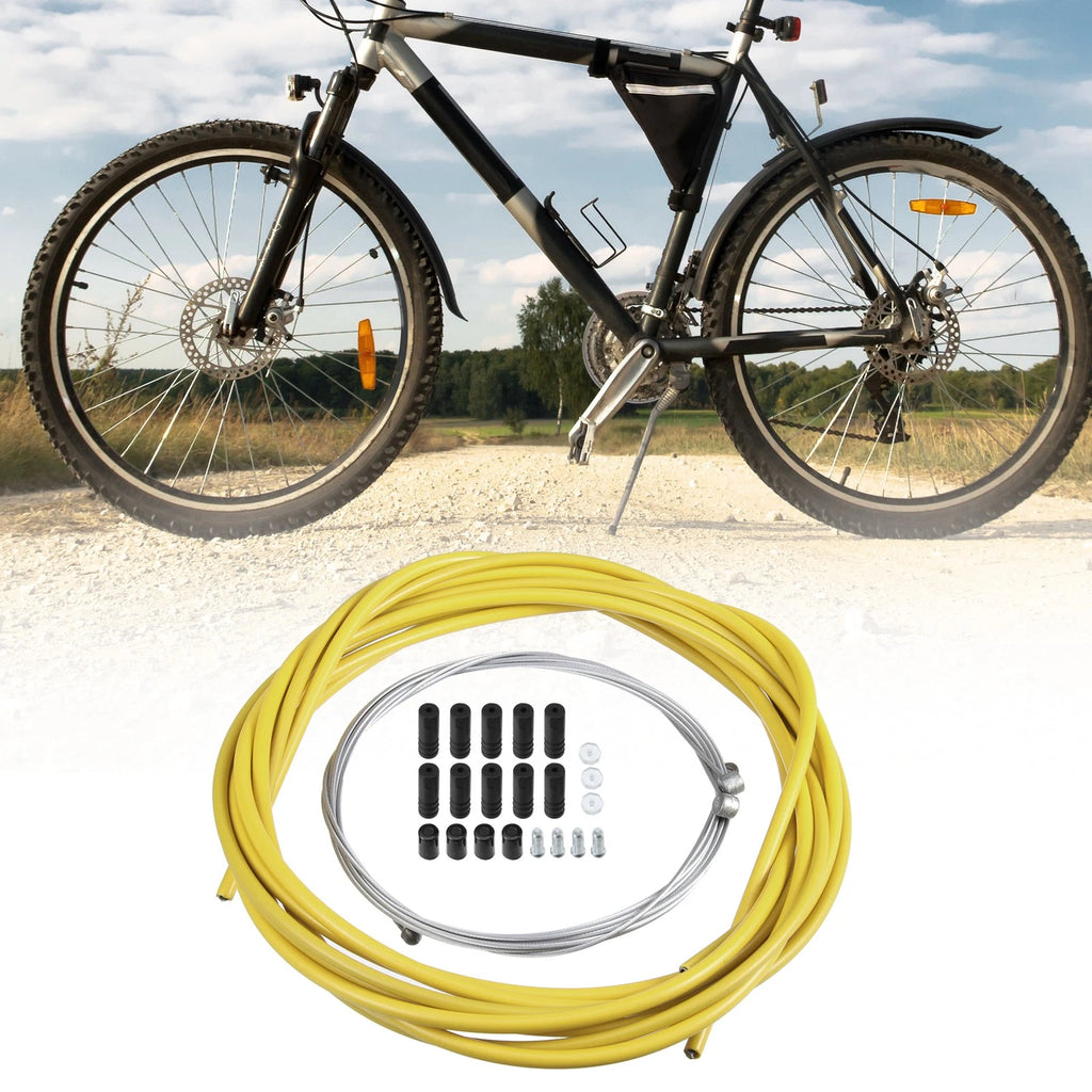 Bicycle Cable Kit Universal Shift and Brake for Yellow (Not for Car)