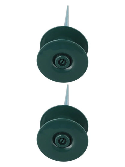 2X Garden Hose Smooth Roller Guide with Heavy Duty Metal Spike