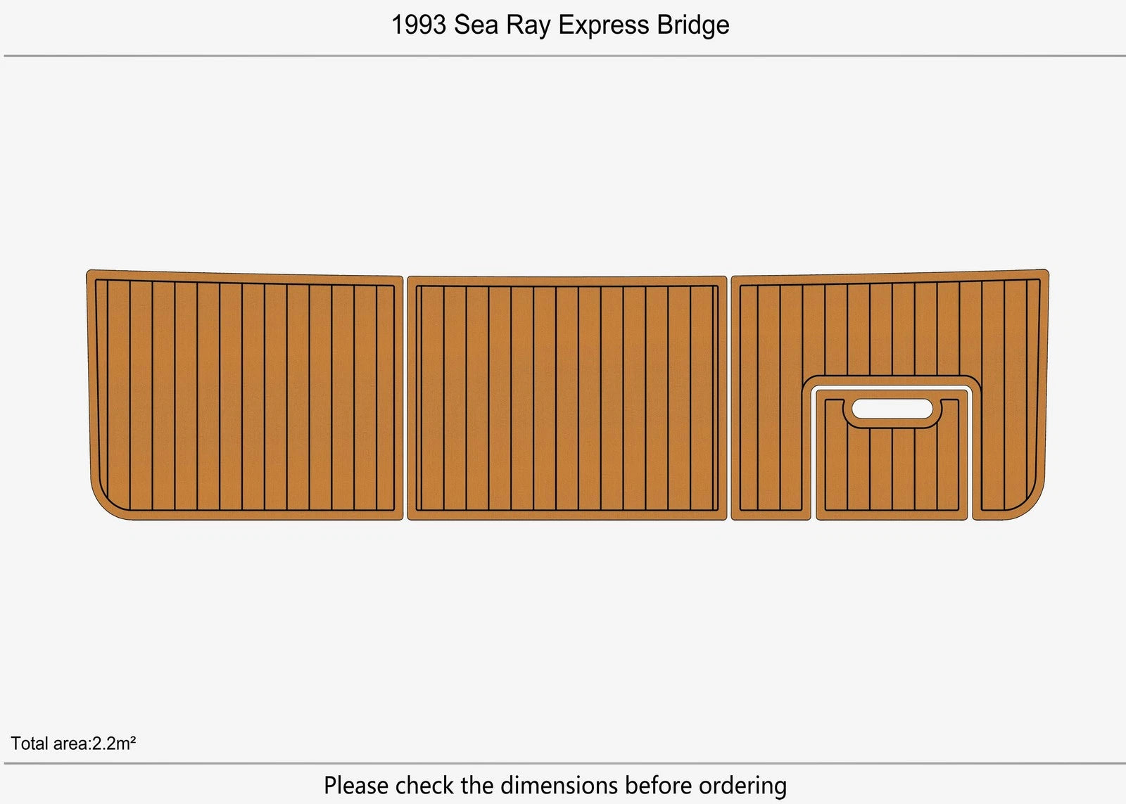 Seadek Swim Platform Pad for Sea Ray Express Bridge (1993) - EVA Foam Flooring