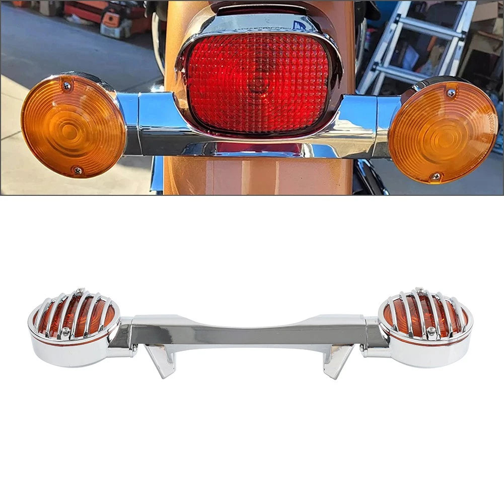 Rear Turn Signal Light Bar Lens Amber for Harley FLHTC FLHTCU (2009–2013)