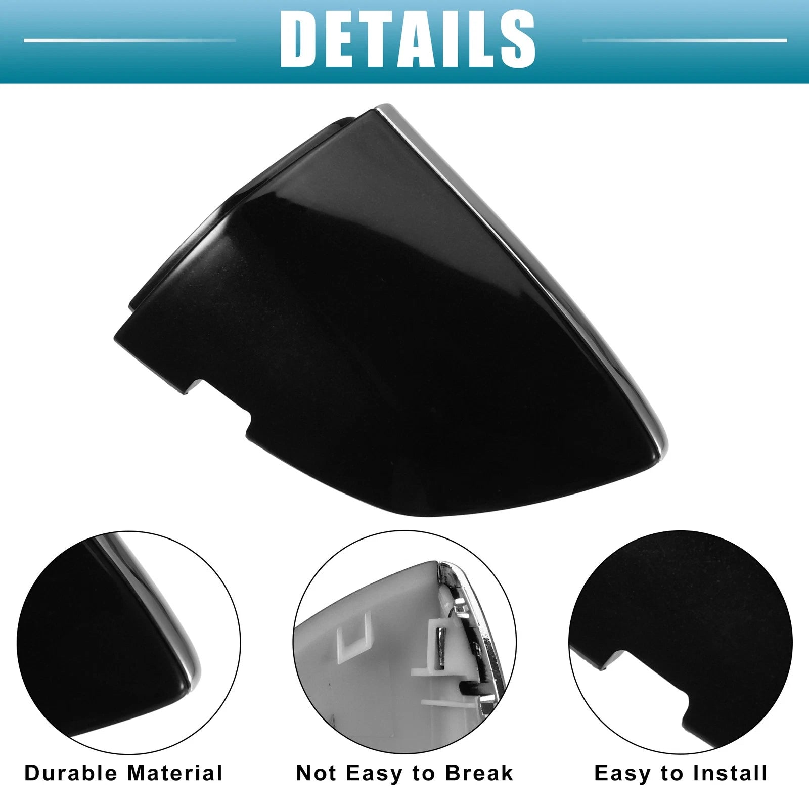 Front Left Exterior Door Handle Cap Replacement for Volkswagen Jetta (2015–2019)