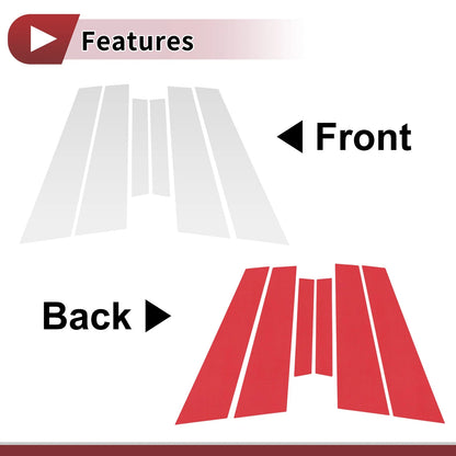Door Pillar Window Trim for Volvo S60 (2021–2023) Silver Tone Left Right