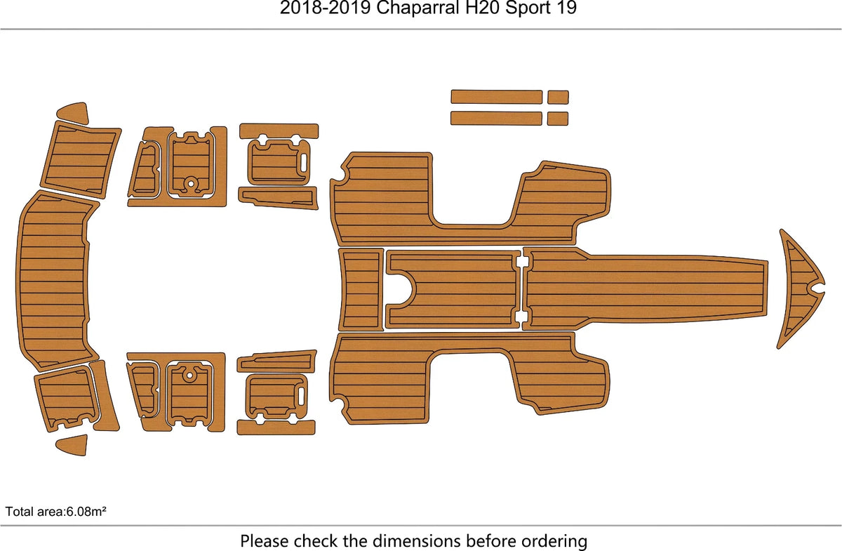 EVA Foam Teak Deck Flooring for Chaparral H20 Sport (2018)