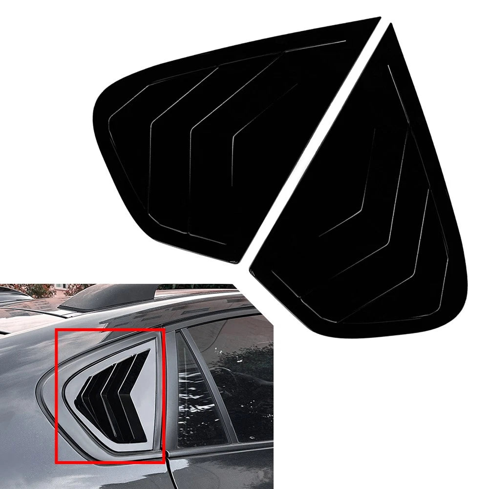 Rear Window Louver Shutter Cover Trim for BMW X6 E71 E72 (2008–2014) Glossy