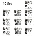 10x Carburetor Repair Kit for Husqvarna 130BT - Walbro K20-WYA