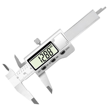 Compact Digital Vernier Caliper with Auxiliary Pusher, Zinc Alloy Housing