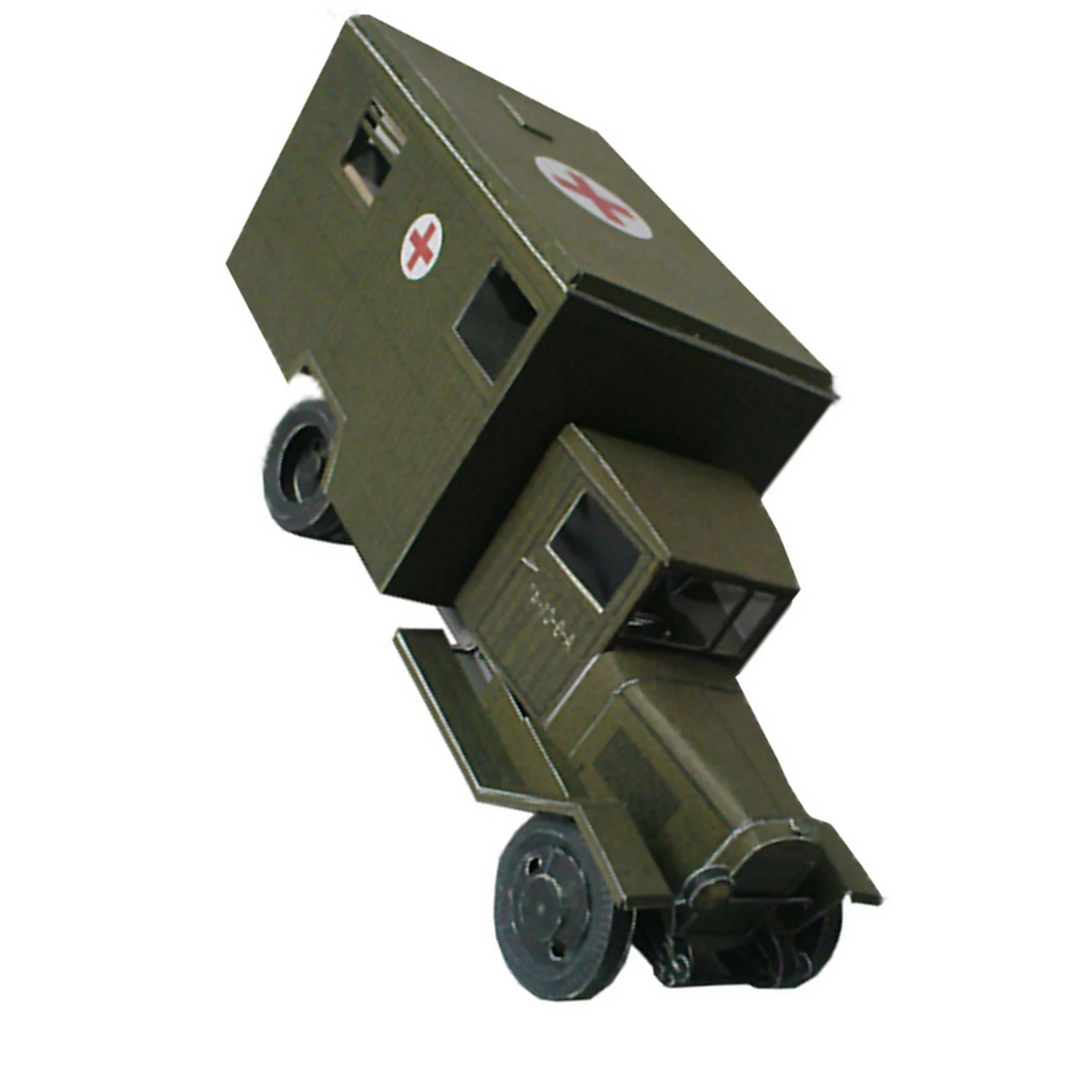Zis-44 Battlefield Ambulance Paper Model for DIY Display (1:43 Scale)