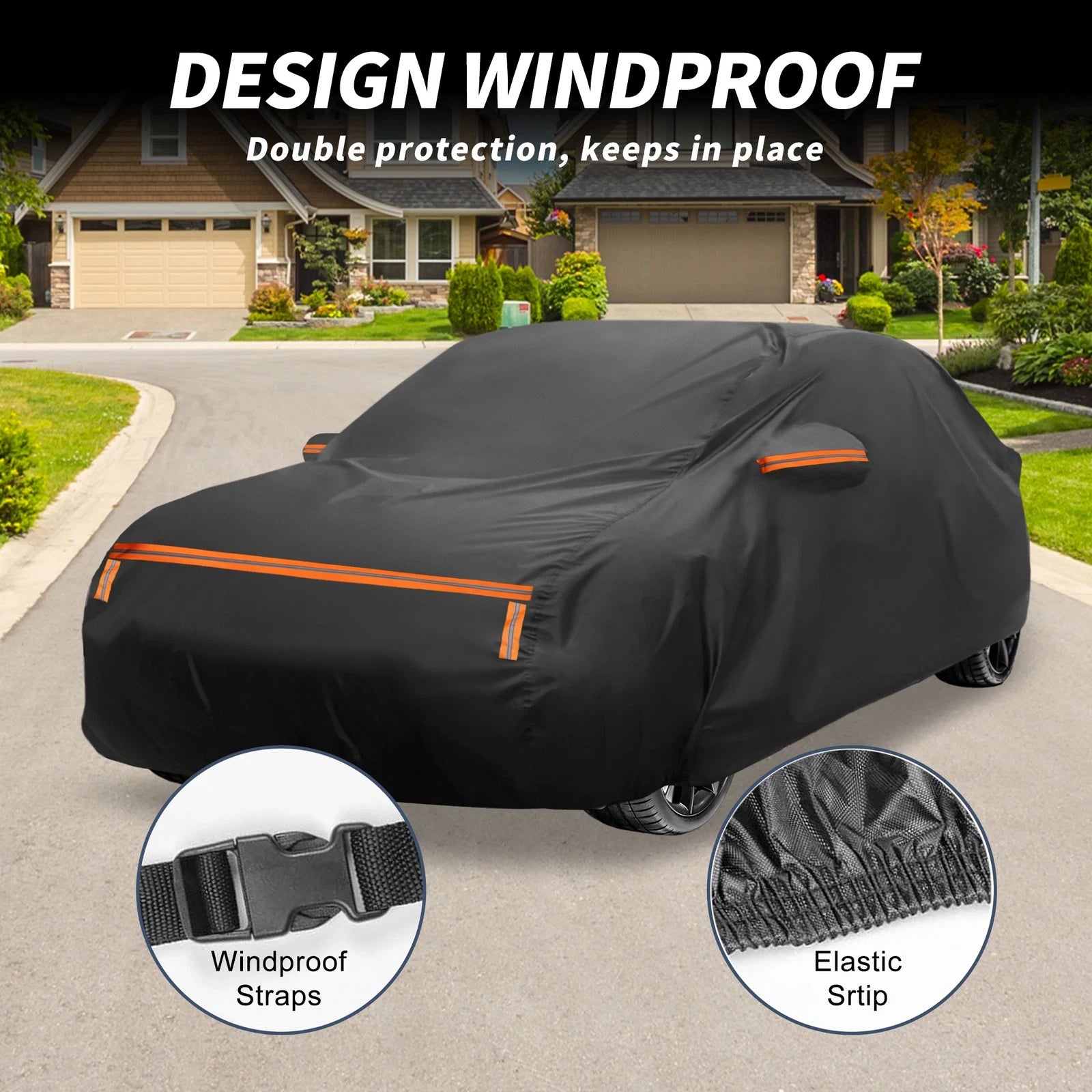 Waterproof Car Cover for Jeep SUV (Universal Fit)