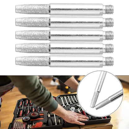 5pcs Chain Sharpening Jig Carbide Burrs Wear Resistance
