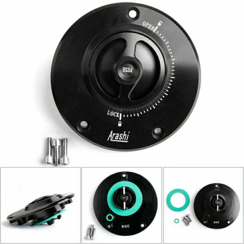 Keyless Fuel Cover Gas Tank Cap for Kawasaki Versys 1000, GTR 1400 (2010–2018)