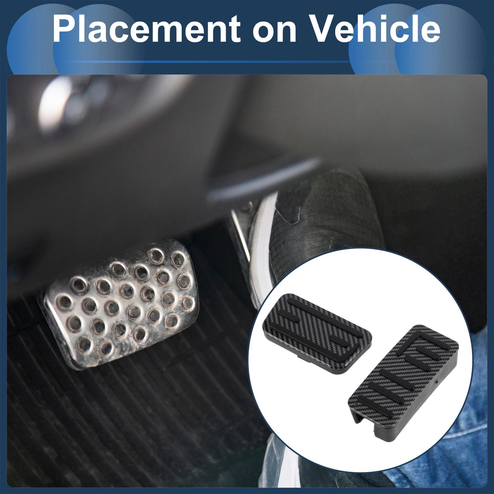 Automatic Accelerator Pedal Covers 2 Pcs for Honda Jazz 2021–2022 Black