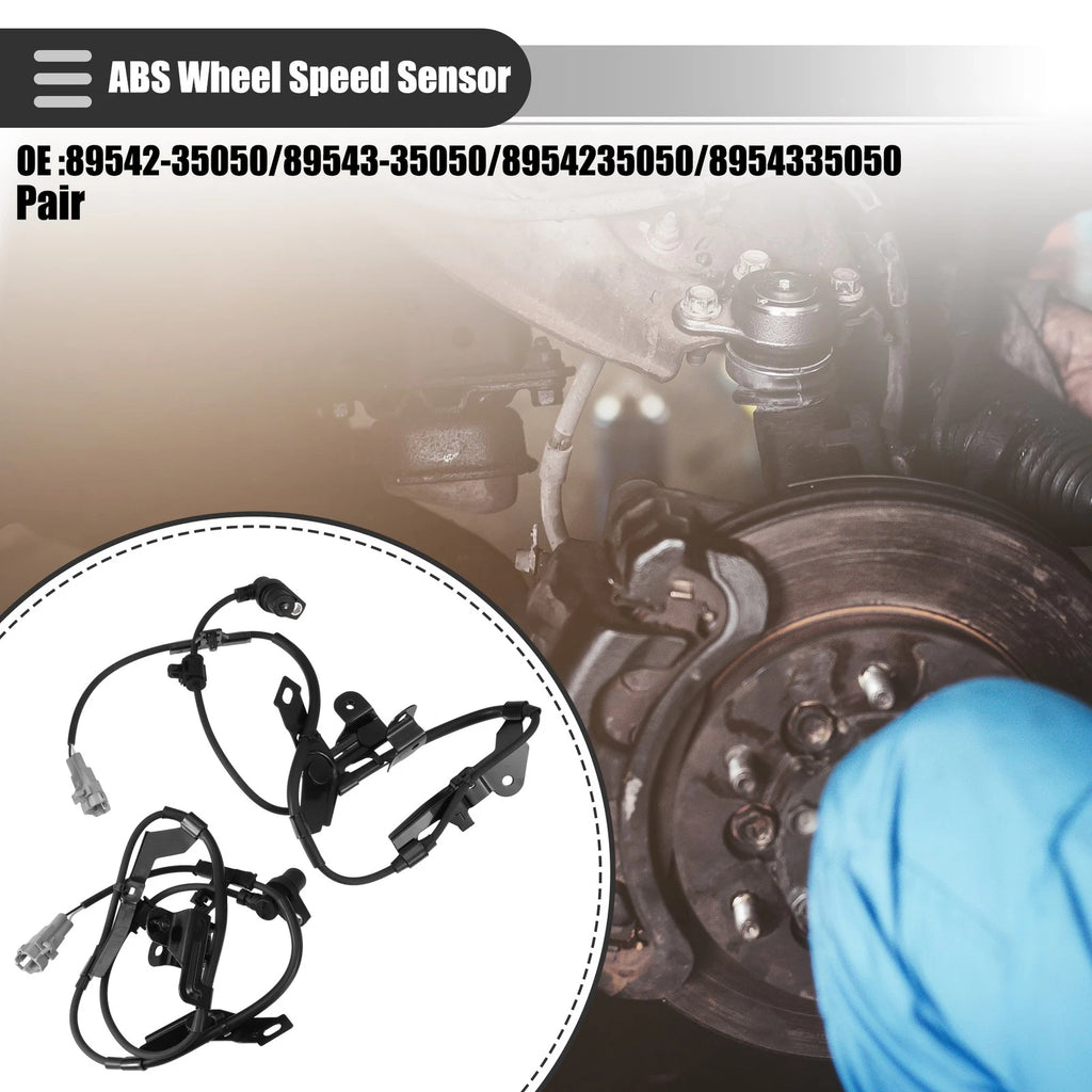 ABS Wheel Speed Sensor Front Pair Left Right Replacement for Toyota Tacoma (1997–2004)